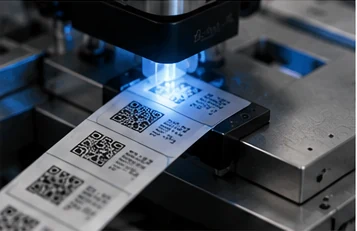 Quality inspection of finished pharmaceutical packaging security labels