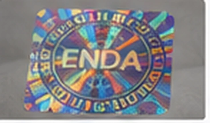 Close-up holographic product label